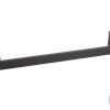 TOALLERO NEGRO MATE DE ACERO CON DISEÑO CUADRADO GAMA FAIAL 45 X 8 X 5,5 CM