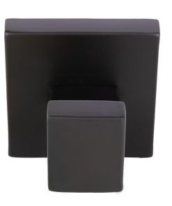 Alternative view of PERCHA NEGRA MATE DE ACERO CON DISEÑO CUADRADO GAMA FAIAL 5,5 X 6 X 5,5 CM