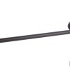 TOALLERO NEGRO MATE DE ACERO CON DISEÑO REDONDO GAMA RIBEIRA 45 X 8 X 5 CM
