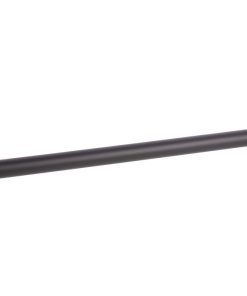 TOALLERO NEGRO MATE DE ACERO CON DISEÑO REDONDO GAMA RIBEIRA 45 X 8 X 5 CM