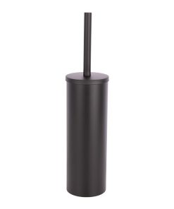 Alternative view of ESCOBILLERO PARA INODORO NEGRO MATE DE ACERO GAMA RIBEIRA 9,1 X 9,1 X 39 CM
