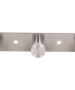 Alternative view of PERCHERO DE PARED DE ACERO INOXIDABLE 304 CON 3 POMOS 15,6 X 2,7 X 2,8 CM