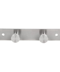 Alternative view of PERCHERO DE PARED DE ACERO INOXIDABLE 304 CON 4 POMOS 21,6 X 2,7 X 2,8 CM