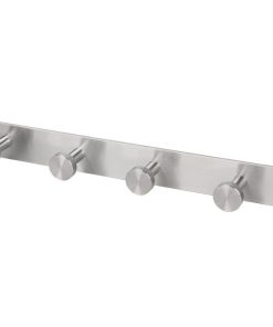 PERCHERO DE PARED DE ACERO INOXIDABLE 304 CON 6 POMOS 33,51 X 2,7 X 2,8 CM