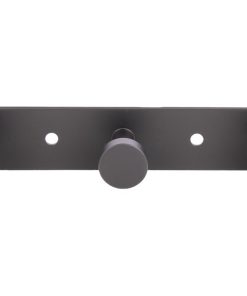 Alternative view of PERCHERO DE PARED NEGRO DE ACERO CON 3 POMOS 15,6 X 2,7 X 2,8 CM