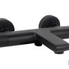 GRIFO TERMOSTATICO BAÑERA NEGRO MATE MODELO KERCH 9 GRIFO TERMOSTATICO BAÑERA NEGRO MATE MODELO KERCH