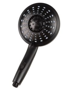 MANGO DUCHA NEGRO MATE 5 FUNCIONES