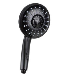 MANGO DUCHA NEGRO MATE 5 FUNCIONES
