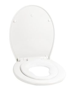 TAPA WC  FORMA OVAL CON ASIENTO PARA NIÑOS  44.7 x 37.1 CM