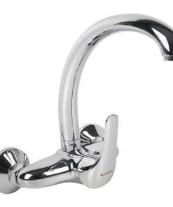 GRIFO DE COCINA/ LAVADERO MONOMANDO PARA PARED CON CAÑO ALTO