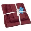 JUEGO DE 3 TOALLAS BURDEOS 580 G/M2 GAMA PARÍS 30X50 50X100 70X140 CM 4 JUEGO DE 3 TOALLAS BURDEOS 580 G/M2 GAMA PARÍS 30X50 50X100 70X140 CM