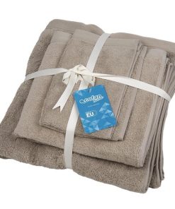 Alternative view of JUEGO DE 3 TOALLAS BEIGE 580 G/M2 GAMA ABISINIA 30X50  50X100  70X140 CM