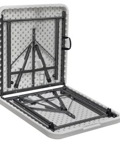 Alternative view of MESA PLEGABLE RECTANGULAR BLANCA 122x60x74 CM