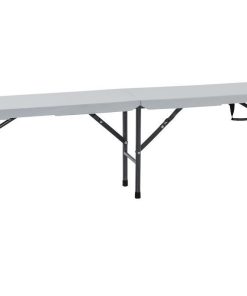 BANCO PLEGABLE RECTANGULAR BLANCO 180x25x43cm
