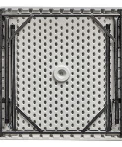 Alternative view of MESA PLEGABLE CUADRADA BLANCA 88x88x74cm