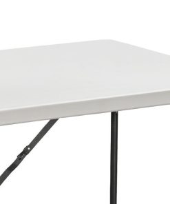 MESA PLEGABLE CUADRADA BLANCA 88x88x74cm