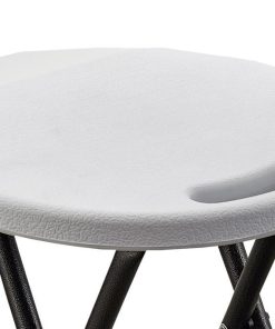 TABURETE PLEGABLE BLANCO 33x30x46cm venta unitaria