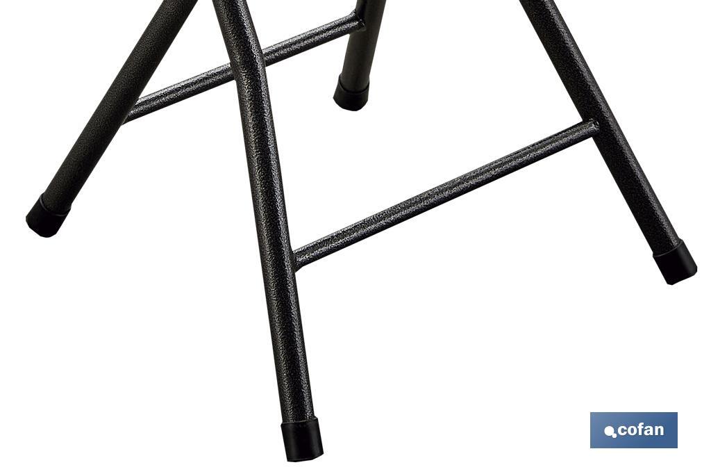 TABURETE PLEGABLE BLANCO 33x30x46cm 4 TABURETE PLEGABLE BLANCO 33x30x46cm - Imagen 4