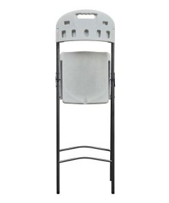 Alternative view of SILLA ALTA PLEGABLE BLANCA ALTURA ASIENTO 74cm