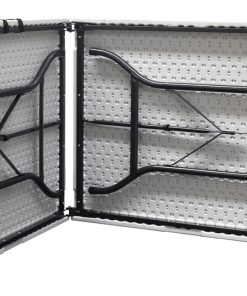 MESA PLEGABLE RECTANGULAR BLANCA CON BLOQUEO DE SEGURIDAD 180x75x72 CM 7 MESA PLEGABLE RECTANGULAR BLANCA CON BLOQUEO DE SEGURIDAD 180x75x72 CM