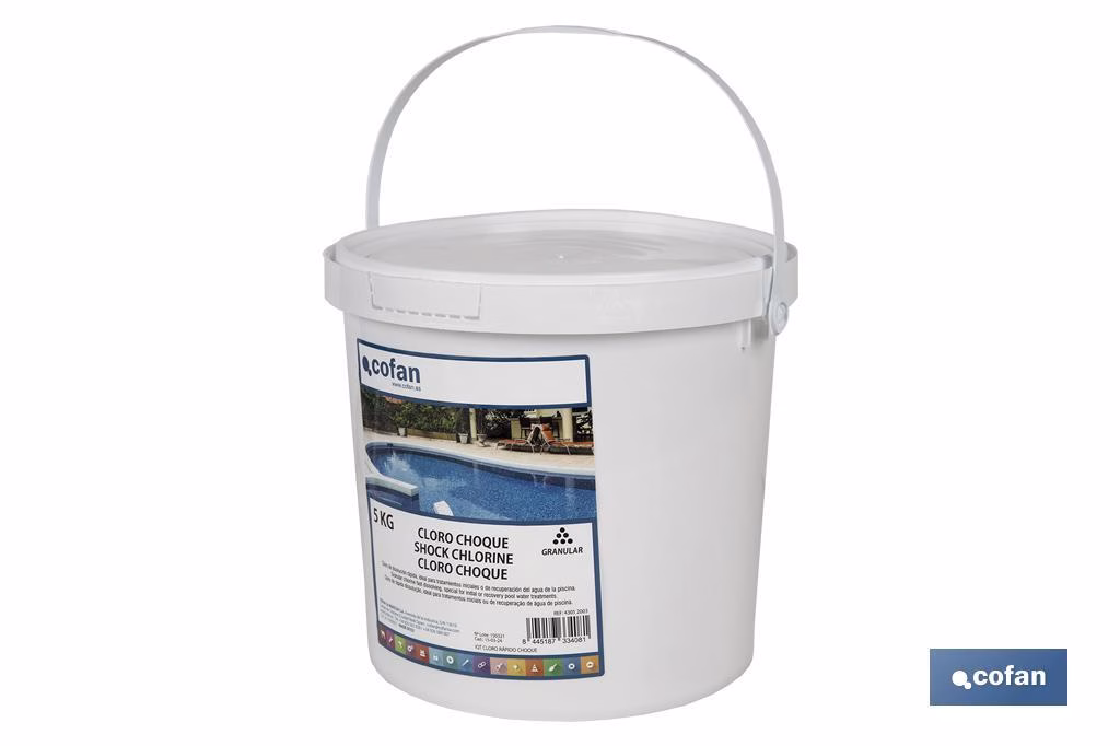 CLORO CHOQUE 5 KG COFAN 3 CLORO CHOQUE 5 KG COFAN - Imagen 3