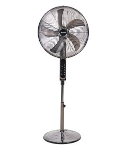 VENTILADOR DE PIE OSCILANTE GRIS PLOMO OSCILANTE CON 3 VELOCIDADES Y TEMPORIZADOR Ø45 CM 70 W