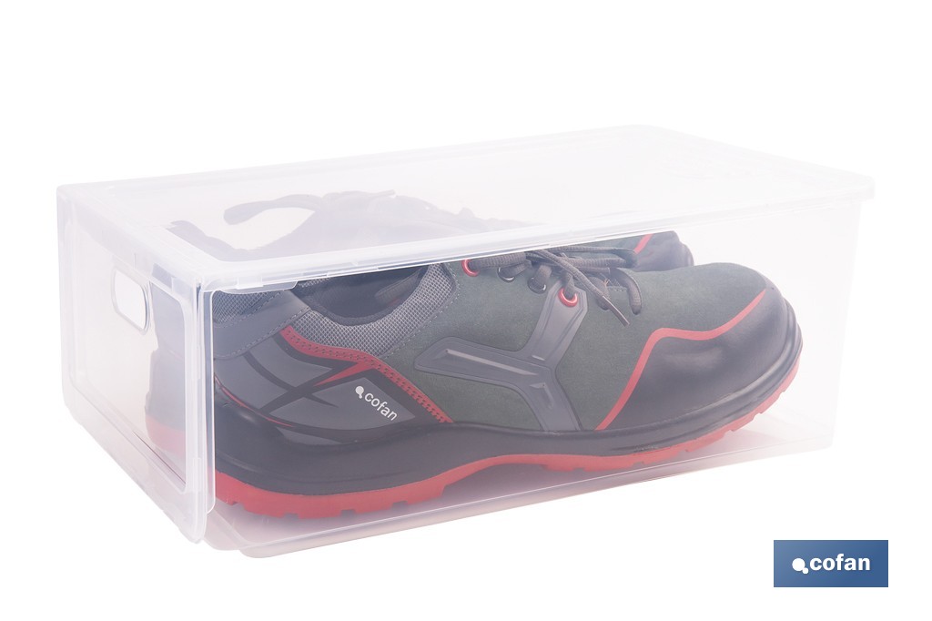 ZAPATERO APILABLE TRANSPARENTE 35,5 X 24,5 X 13,5 CM 3 ZAPATERO APILABLE TRANSPARENTE 35,5 X 24,5 X 13,5 CM - Imagen 3