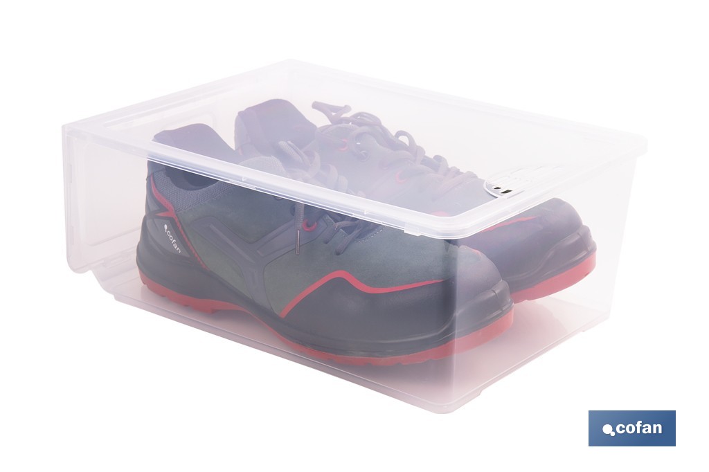 ZAPATERO APILABLE TRANSPARENTE 35,5 X 24,5 X 13,5 CM 4 ZAPATERO APILABLE TRANSPARENTE 35,5 X 24,5 X 13,5 CM - Imagen 4
