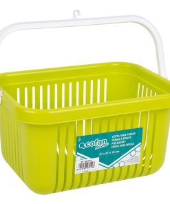 CESTA PARA PINZAS VERDE LIMA 27 X 21 X 14 CM