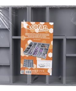 Alternative view of ORGANIZADOR PARA CAJÓN CON SEPARADORES DE COLOR GRIS 50 X 45 X 6,5 CM