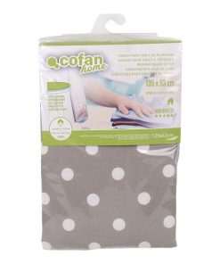 FUNDA ACOLCHADA PARA TABLA DE PLANCHAR 135 X 53 CM LUNARES