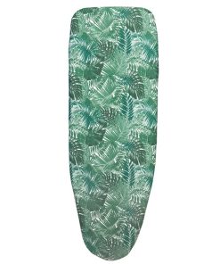 FUNDA ACOLCHADA PARA TABLA DE PLANCHAR 135 x 53 CM RAMAS VERDES