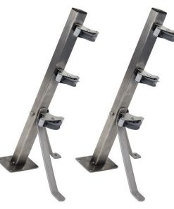 TENDEDERO FIJO DE PARED DE DOS PIEZAS INOXIDABLE 304 3 POLEAS 36.5 x 9.5 CM