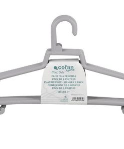 Alternative view of PACK DE 6 PERCHAS GRIS CLARO 38 X 18 CM
