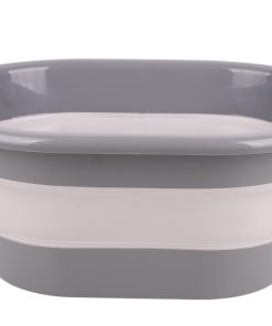 BARREÑO PLEGABLE GRIS/BLANCO 18 L 6 BARREÑO PLEGABLE GRIS/BLANCO 18 L