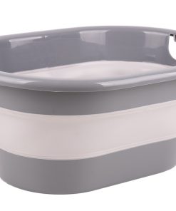 BARREÑO PLEGABLE GRIS/BLANCO 18 L 7 BARREÑO PLEGABLE GRIS/BLANCO 18 L