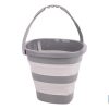 CUBO PLEGABLE COLOR GRIS/BLANCO 11 L