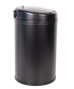 CUBO DE BASURA NEGRO CON SENSOR Y CUBO INTERIOR 30 L 52 X 30,5 CM