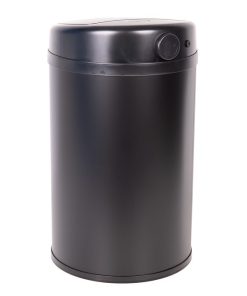 CUBO DE BASURA NEGRO CON SENSOR Y CUBO INTERIOR 30 L 52 X 30,5 CM