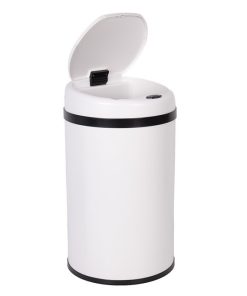 Alternative view of CUBO DE BASURA BLANCO CON SENSOR Y CUBO INTERIOR 30 L 52 X 30,5 CM