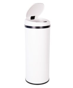 Alternative view of CUBO DE BASURA BLANCO CON SENSOR Y CUBO INTERIOR 50 L 30,5 X 78 CM