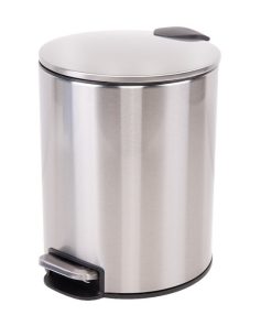 Alternative view of CUBO DE BASURA DE ACERO CON PEDAL Y CUBO INTERIOR 5 L 20,3 X 26,2 CM