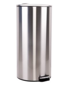 CUBO DE BASURA DE ACERO CON PEDAL Y CUBO INTERIOR 27 L 29,2 X 61,5 CM