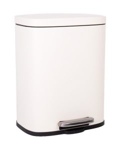 CUBO DE BASURA BEIGE CON PEDAL Y CUBO INTERIOR 20 L 34,2 X 29,3 X 44 CM
