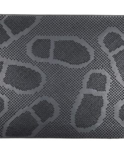 FELPUDO INTERIOR/EXTERIOR DE CAUCHO 40 X 60 X 0,8 CM DISEÑO CON HUELLAS