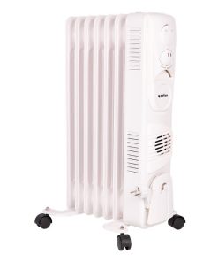 RADIADOR DE ACEITE CON TERMOSTATO REGULABLE Y VENTILADOR 7 ELEMENTOS 1500 W