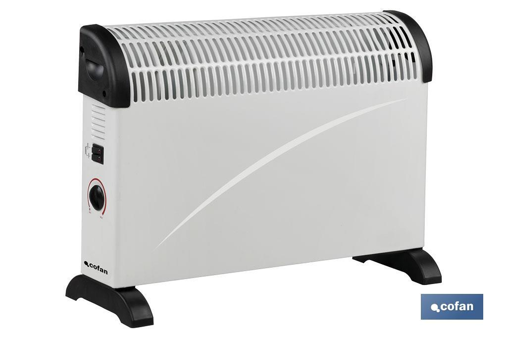 CONVECTOR CON TERMOSTATO REGULABLE 750/1250/2000 W 1 CONVECTOR CON TERMOSTATO REGULABLE 750/1250/2000 W