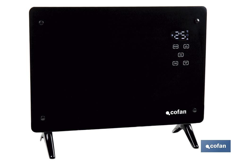 CONVECTOR DE PANEL DE VIDRIO PANTALLA LED 1500 W 3 CONVECTOR DE PANEL DE VIDRIO PANTALLA LED 1500 W - Imagen 3
