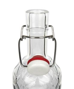 BOTELLA DE VIDRIO TRANSPARENTE CIERRE DE ESTRIBO 1 L VENTA UNITARIA - Imagen 4