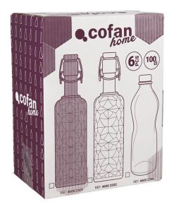 Alternative view of BOTELLA DE VIDRIO TRANSPARENTE CIERRE DE ESTRIBO 1 L VENTA UNITARIA
